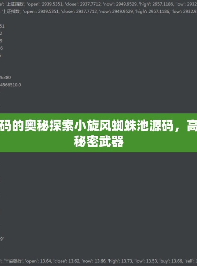 探索蜘蛛池源码的奥秘探索小旋风蜘蛛池源码，高效网络爬虫的秘密武器 - 