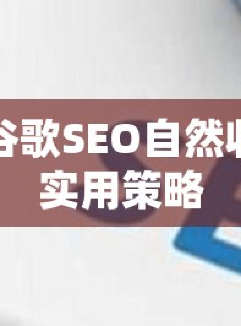 提升谷歌SEO自然收录的实用策略