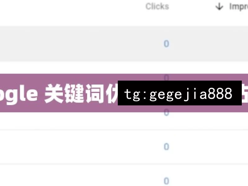 掌握 Google 关键词优化，提升网站流量秘籍