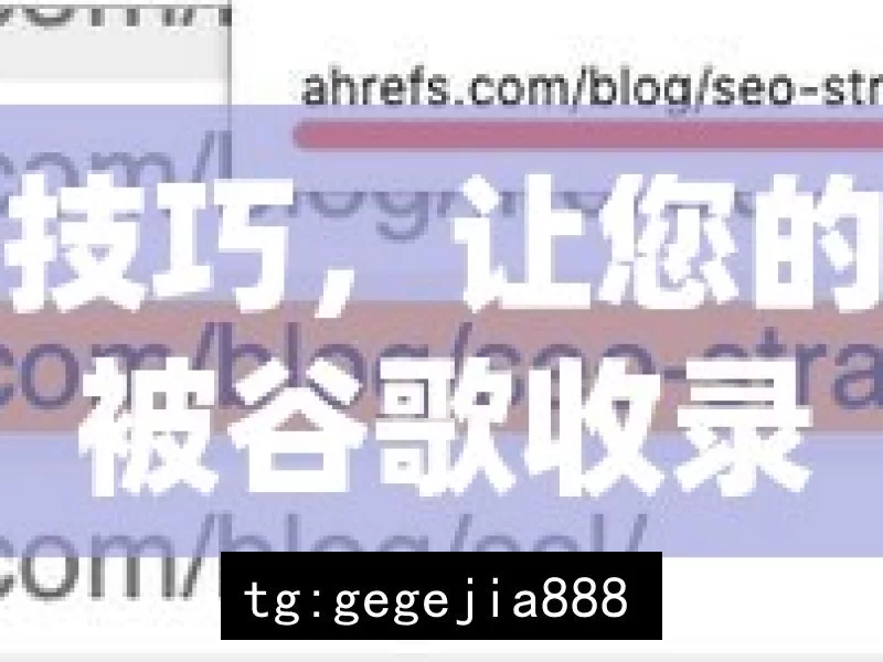 掌握这些技巧，让您的网站轻松被谷歌收录