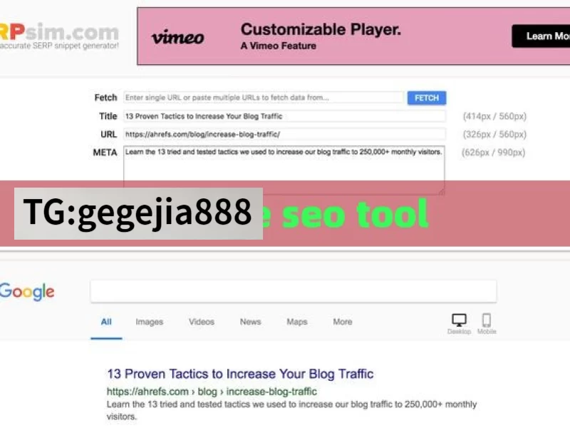 google seo tool