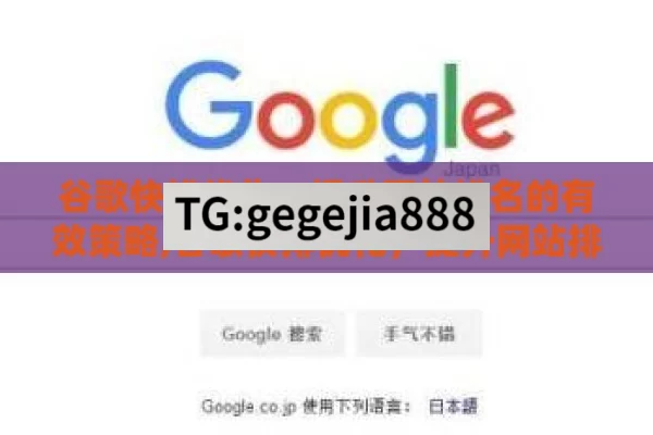谷歌快排优化，提升网站排名的有效策略,谷歌快排优化，提升网站排名的秘诀