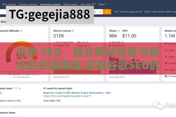 谷歌 SEO，提升网站流量与曝光的关键策略,掌握谷歌SEO的秘诀